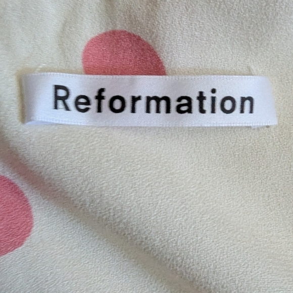 NWT Reformation Yves Polka Dot Mini Dress – Retro Coquette Feminine - Size 12 - Picture 7 of 8